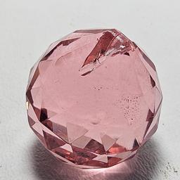 Pink Faceted Crystal