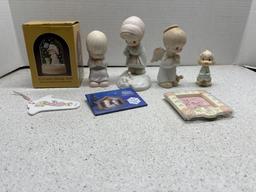 precious moments Enesco figurines frame and water globe