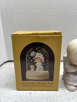 precious moments Enesco figurines frame and water globe
