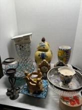 household decorating accessories clocks candleholders vases etc.