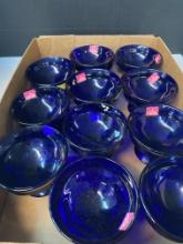 New old stock cobalt blue Viking sherbet cups
