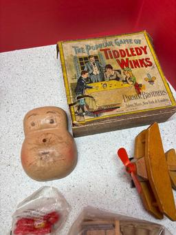 antique and vintage toys and toy pieces