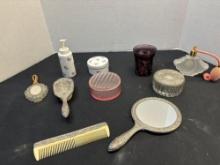 vintage vanity perfume items