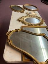 Collection of wall mirrors