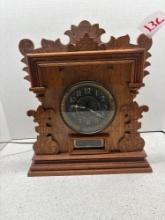antique mantle clock that has been electrified