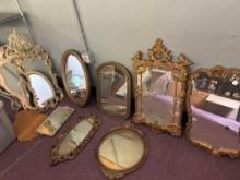 11 mirrors ornate gold gilded antique