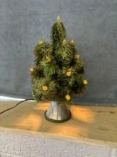early antique RE Gebhardt Christmas tree with lights working