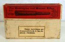 Full Vintage Two Piece Box UMC 7 mm Mauser 175 gr. Cartridges Ammunition...