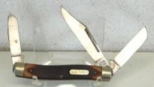 Schrade Walden Cutlery "The Old-Timer" 80T 3 Blade Pocket Knife in Original Box...