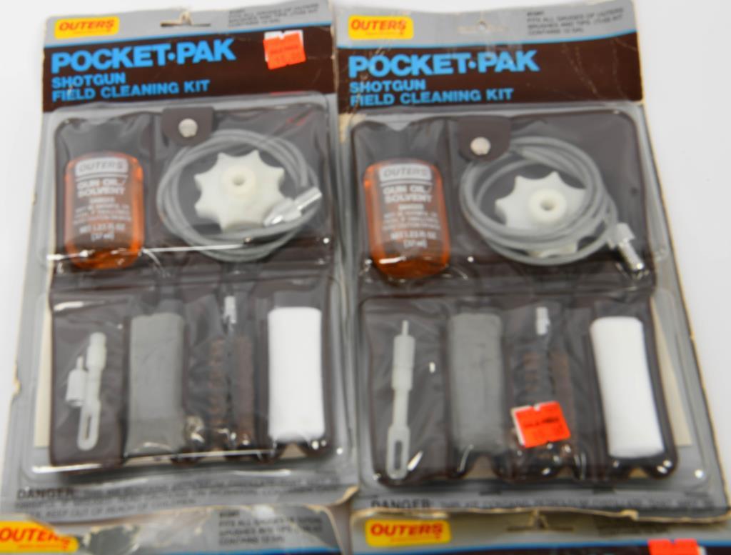 (4) pkg Pocket Pak Shotgun field cleaning Kits