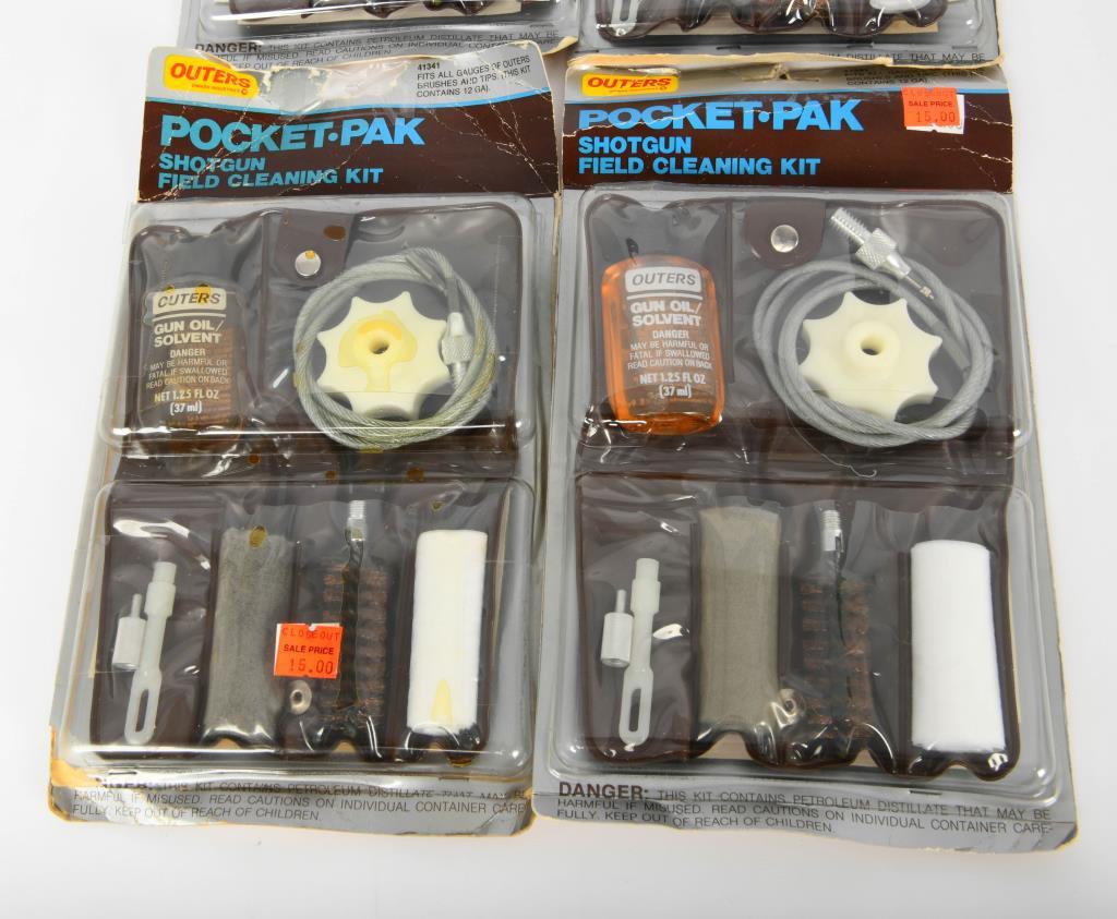 (4) pkg Pocket Pak Shotgun field cleaning Kits