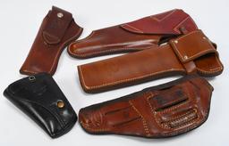 (5) Leather Holsters Various Styles & sizes