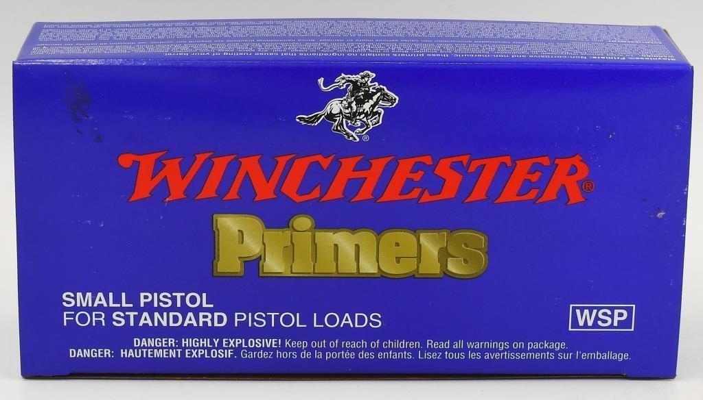 1000 qty Small Pistol Primers No. WSP Winchester