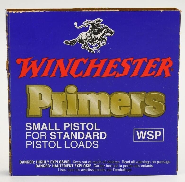 1000 qty Small Pistol Primers No. WSP Winchester