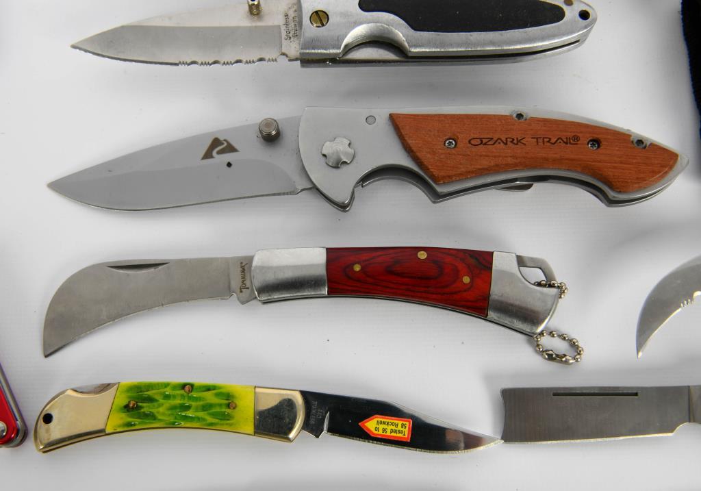 Various Folding Knives and Multi Tools