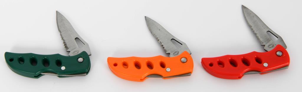 Large Selection Of Various Colored Pocket Knives