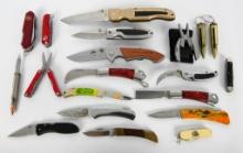 Various Folding Knives and Multi Tools