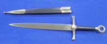 Double Sided Dagger w/ Sheath Small double sided dagger with sheath, marked China, measures 14" long