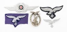 WWII GERMAN LUFTWAFFE BADGES & PATCHES