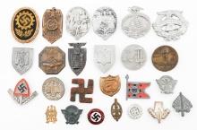 WWII GERMAN NSDAP TINNIES & PINS