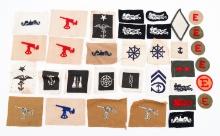CIVIL WAR - WWII US ARMY & NAVY RATE PATCHES