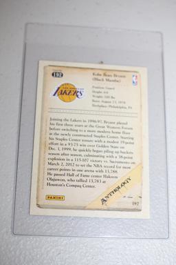 Kobe Bryant Los Angeles Lakers Card, #192, Panini