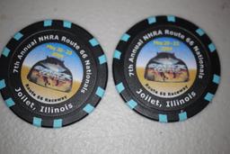 7th Annual NHRA Route 66 Nationals Tokens, May 20-23 2004, Go Army The Sarge Tag-Metal