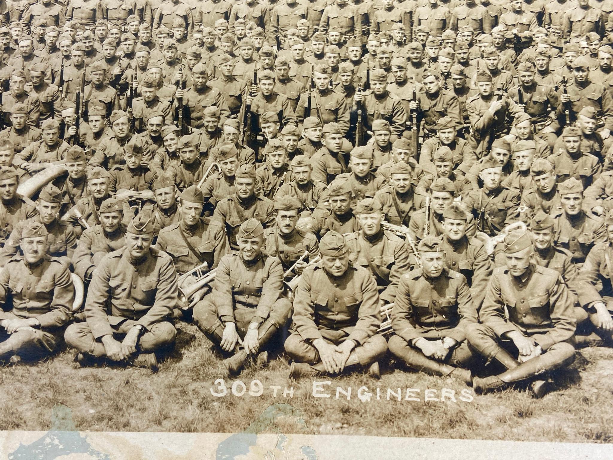 WWI YARD LONG PHOTO 309TH ENGINEERS 84TH DIVISION