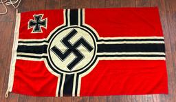 WWII NAZI GERMAN KRIEGSMARINE FLAG - WOOL