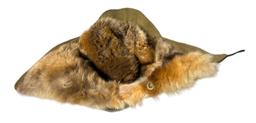 WWII JAPANESE ARMY WINTER HAT W/ NOSE SHIELD