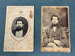 CIVIL WAR CDVs 71ST OHIO VOL INF. - TWO BROTHERS - ONE HELD AT ANDERSONVILLE