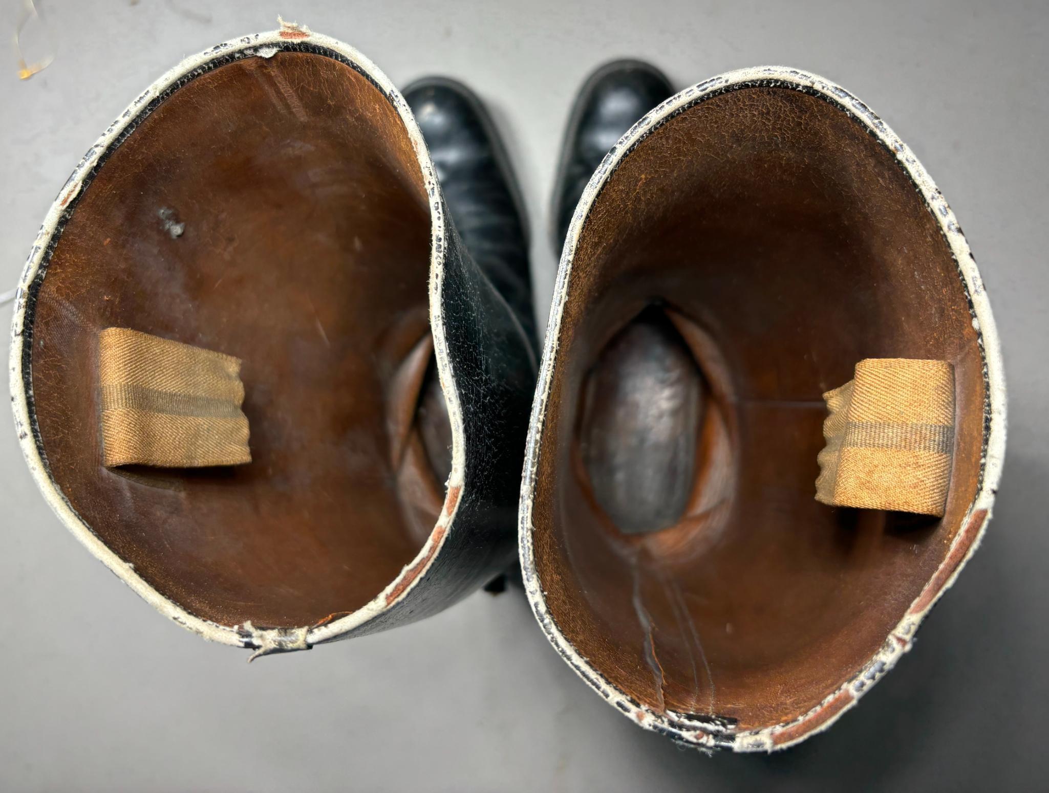 WWII JAPANESE ARMY OFFICER BOOTS WITH SPUR STOPS