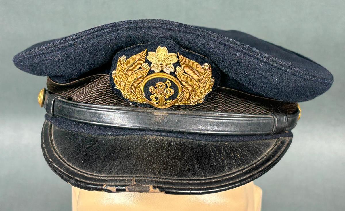 WWII IMPERIAL JAPANESE NAVY OFFICER IDED CAP