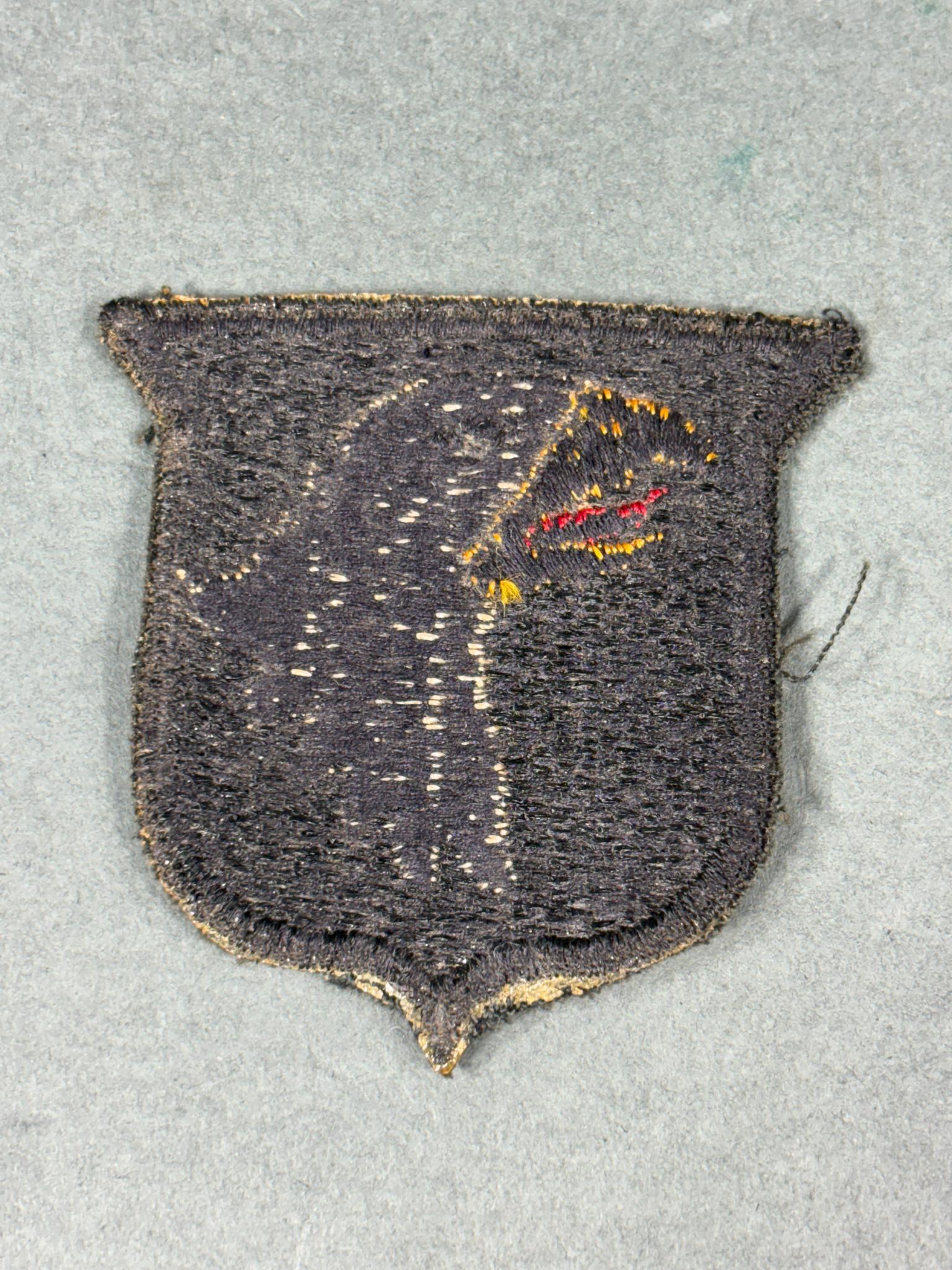 WWII 101ST AIRBORNE BRITISH MADE BLACK BACK PATCH