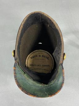 INDIAN WARS - SPAN-AM P1872 SHAKO - MASSACHUSETTS FIRST CORPS OF CADETS
