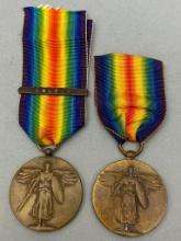 WWI U.S VICTORY MEDAL LOT FRANCE CLASP