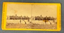 CIVIL WAR STEREOVIEW - WOUNDED AT SAVAGE STATION