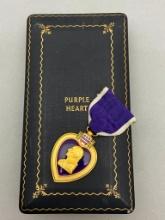WWII U.S. CASED PURPLE HEART MEDAL