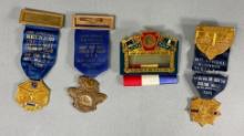 1930S- WWII US ARMY & NAVY LEGION OF VALOR BADGES