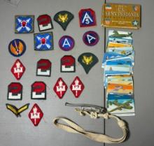WWII & POST WAR PATCHES PLANE ID CARDS WHISTLE