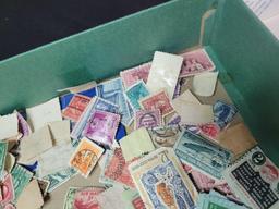 Group of vintage loose stamps and mounts, Ohio tax stamps