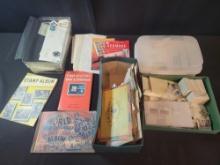 Box lot of assorted stamps, albums and accessories