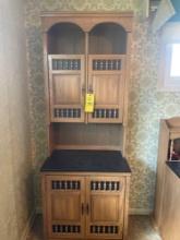 Two Piece Wood Cabinet