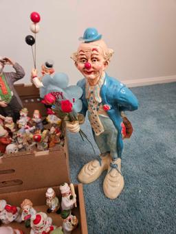 Assortment of Clown Figurines
