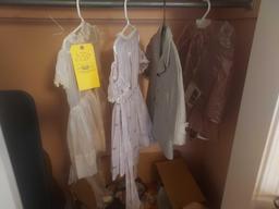 Closet Contents - Baby Clothes, Small Decor, Folding Table, Blankets, & more