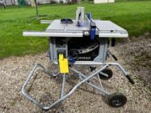 Like New Kobalt 10in Table Saw with Job Stand