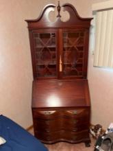 Drop Front Secretary with Bookcase Top