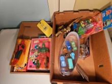 Assortment of Vehicles, Meco Figures and more