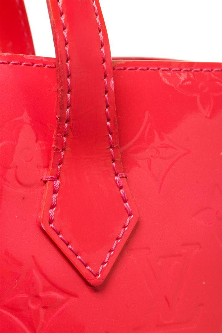 Louis Vuitton Rouge Grenadine Monogram Vernis Leather Wilshire Pm Handbag