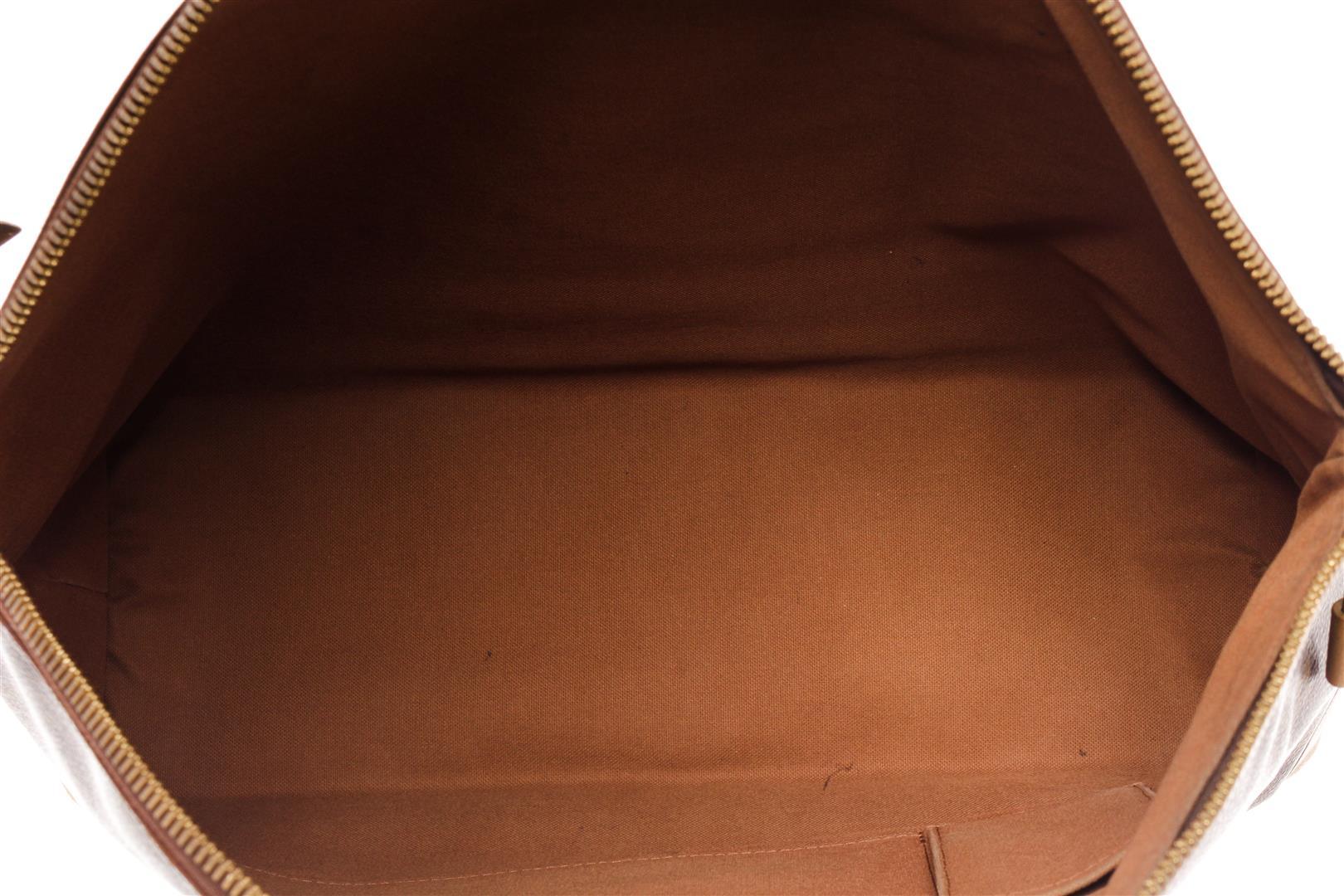 Louis Vuitton Brown Monogram Leather Lockit Horizontal Tote Bag